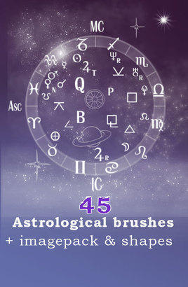 Astrological brushes Photoshop brush