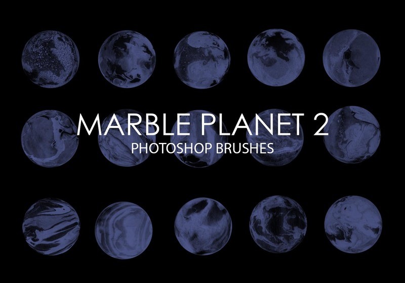Free Marble Planet Photoshop Brushes 2 Photoshop brush