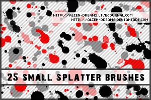 Small Splatter Brushes Photoshop brush