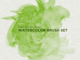 High Resolution Watercolor Brush Set Photoshop brush