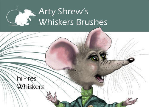 Arty Shrew's Whiskers Brushes Photoshop brush
