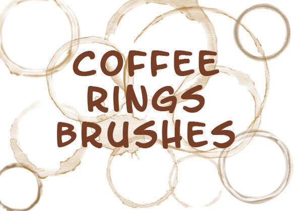 coffee mug ring stains brushes shape