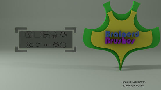 Brainerdbrushes - by Designuniverse & Mrvilgoo - Shapes Brushes Photoshop brush