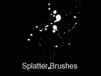 11 Splatter Brushes Photoshop brush