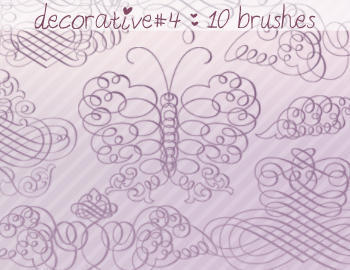 Decorative Brushes 4 Photoshop brush