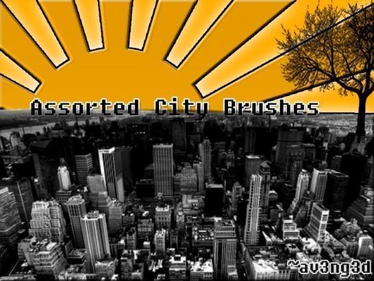 Assorted_City_Brushes_ Photoshop brush