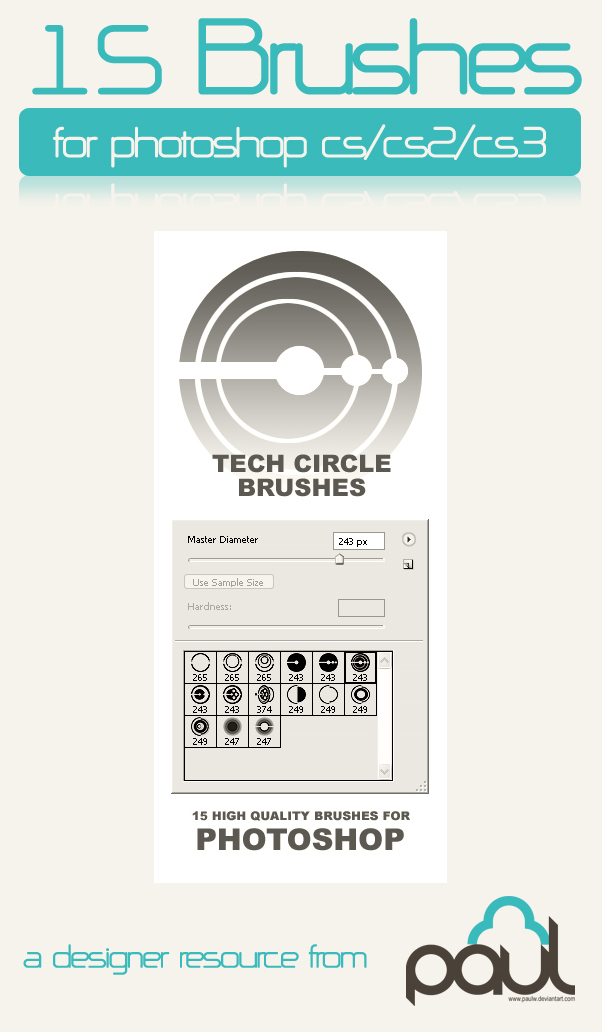 Tech Circle Brushes Photoshop brush