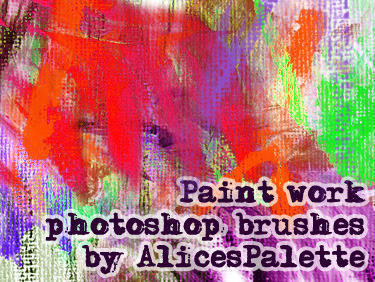 Paint brush work Photoshop brush