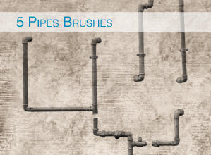 5 Pipes Brushes Photoshop brush