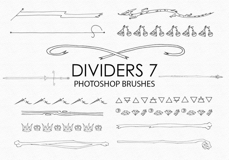 free hand drawn dividers photoshop