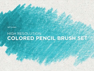colored pencil brushes grunge