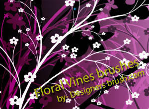 Floral vines Photoshop brushes Photoshop brush