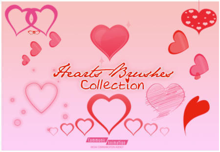 Hearts Brushes Collection Photoshop brush