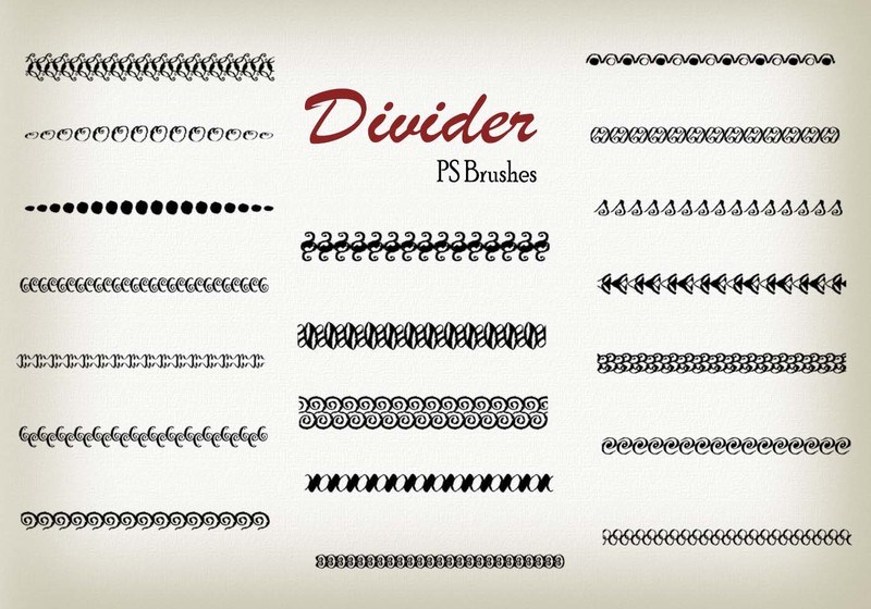 20 Divider Ps Brushes abr. vol.8 Photoshop brush