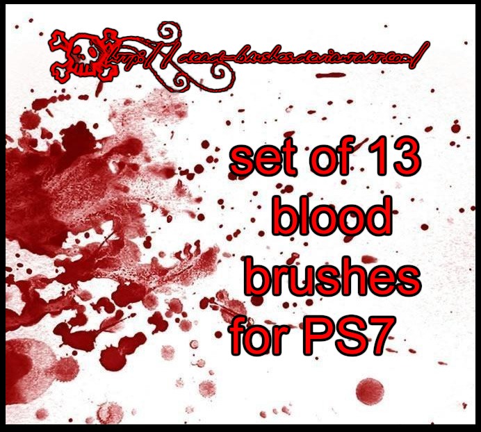 Blood Brushes Photoshop brush