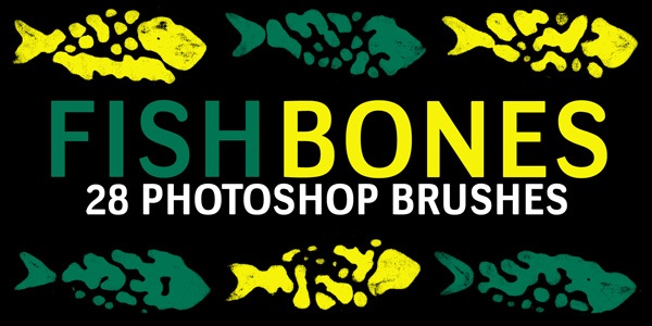 Fish Bones Photoshop brush