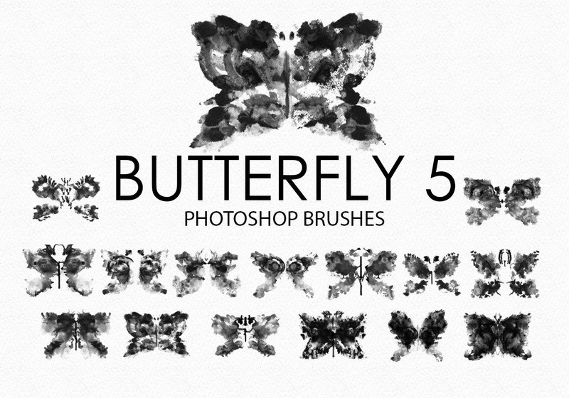 Free Watercolor Butterfly Photoshop Brushes 5 Photoshop brush