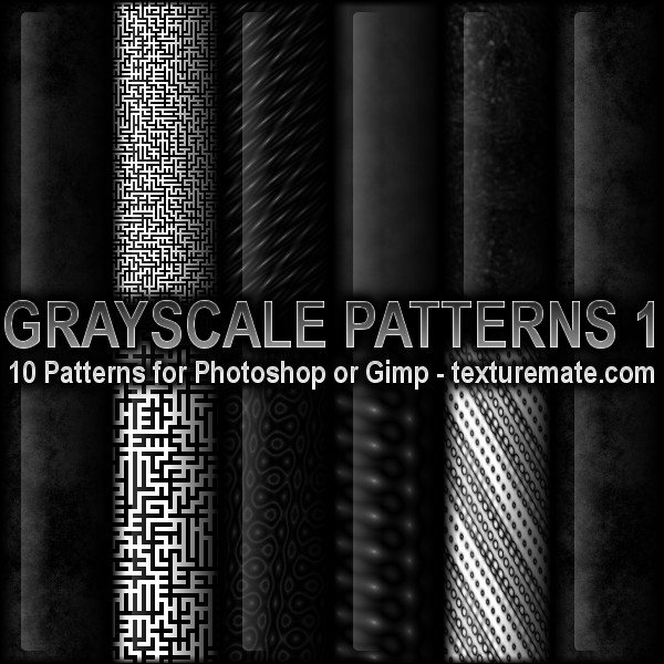 Grayscale Patterns 1 Photoshop brush