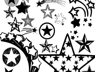 star brushes techno photoshop brushes