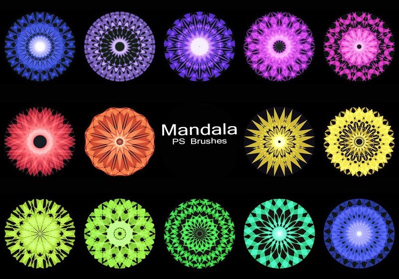 20 Mandala PS Brushes abr. vol.5 Photoshop brush