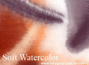 Soft Watercolor brushes Photoshop brush