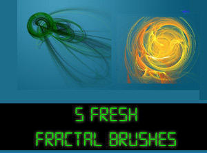 5 Fresh Fractal Brushes  Photoshop brush