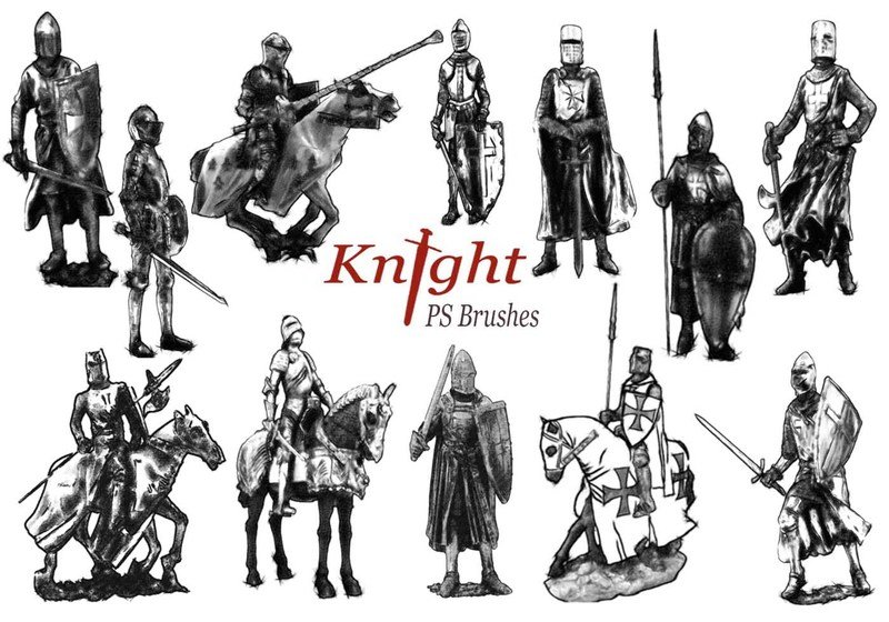 20 Knight PS Brushes abr.vol.3 Photoshop brush