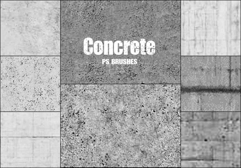 20 Concrete PS Brushes abr vol 9 Photoshop brush