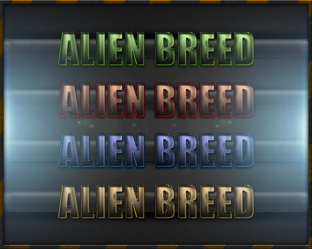Alien Breed Text Styles Photoshop brush