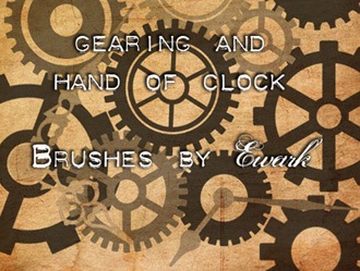 gear brushes shape photoshop brushes