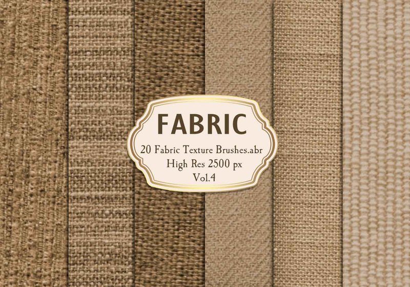 20 Fabric Texture Brushes.abr  Vol.4 Photoshop brush