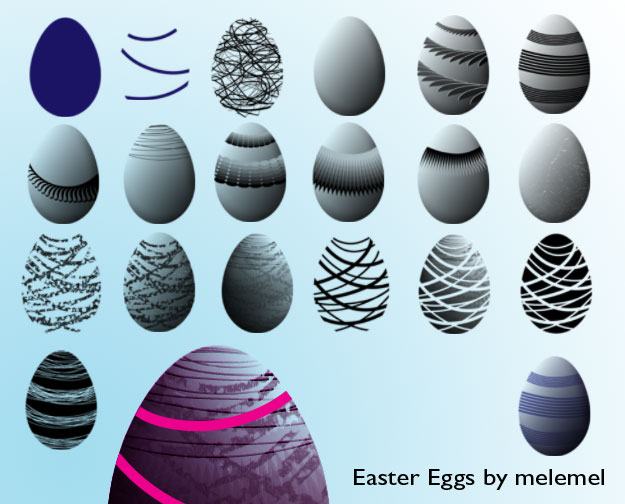 Easter Egg Brushes Photoshop brush