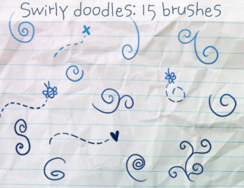 Swirly Doodles Brushes Photoshop brush