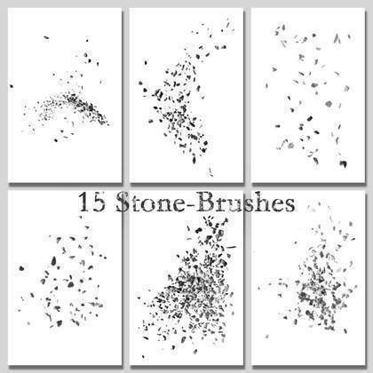 Stone / Pebble Brushes Photoshop brush