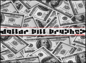 Dollar Bills Photoshop brush