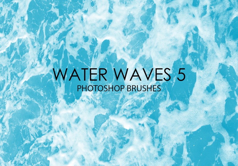 Free Water Waves Photoshop Brushes 5 Photoshop brush