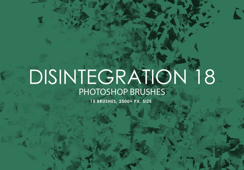 free disintegration photoshop brushes