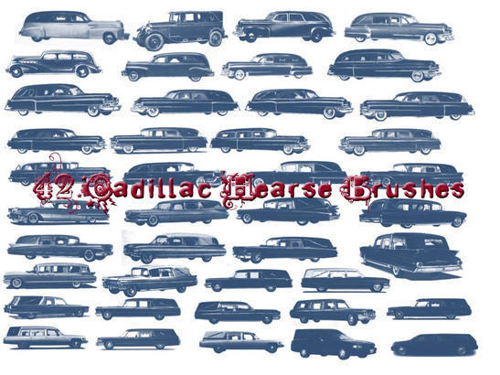 42 Cadillac Hearse Brushes Photoshop brush
