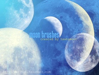 moon brushes nature photoshop brushes