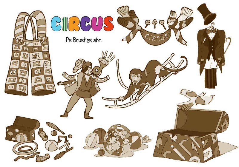 20 circus ps brushes abr vol 11