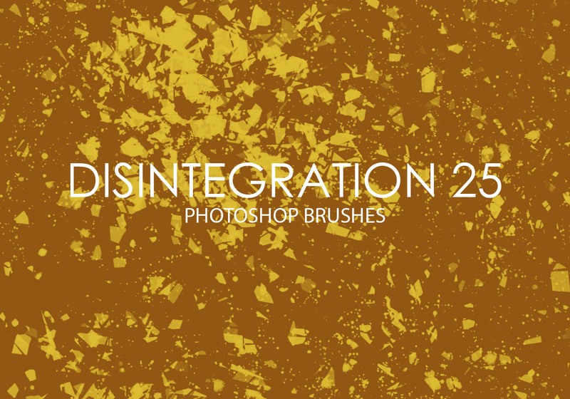 free disintegration photoshop brushes