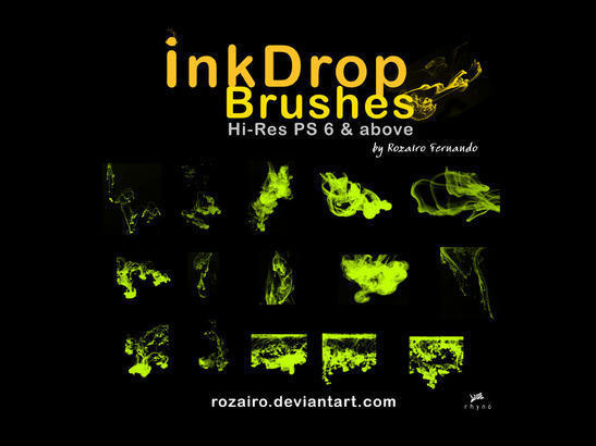 InkDrop Brushes (Full-Set) Photoshop brush