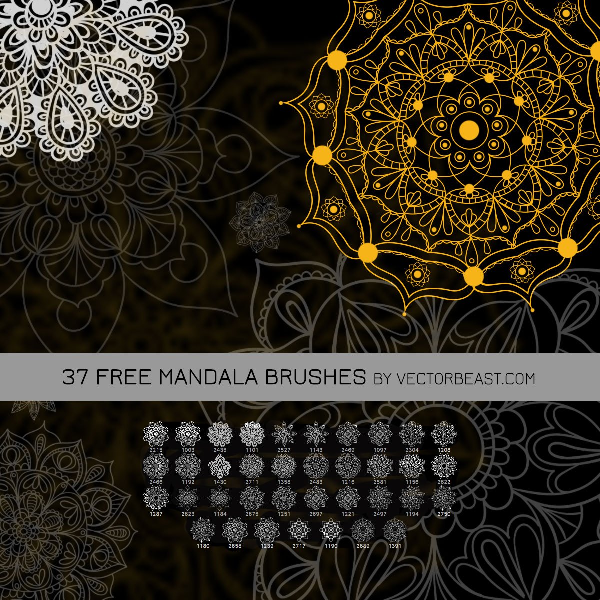 37 free mandala brushes fractal
