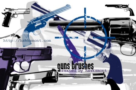 Guns Photoshop brush