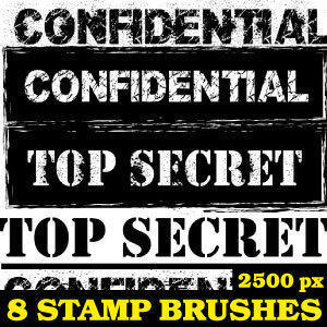 Confidential Stamp Photoshop Brushes Photoshop brush