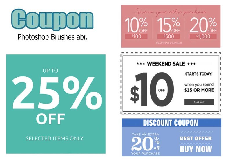 20 coupon ps brushes abr vol 4 frame