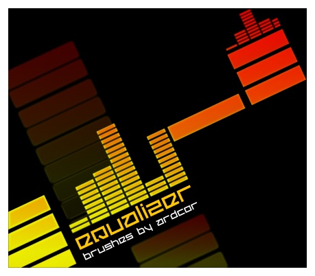 equalizer techno photoshop brushes
