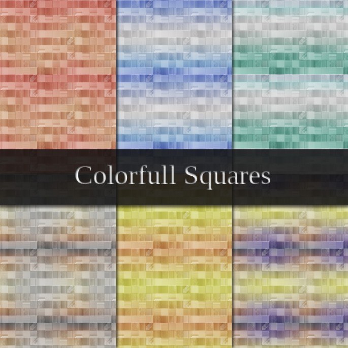 Colorful Squares Photoshop brush