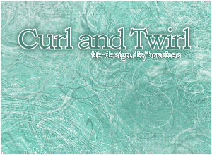 Curl and twirl Photoshop brush