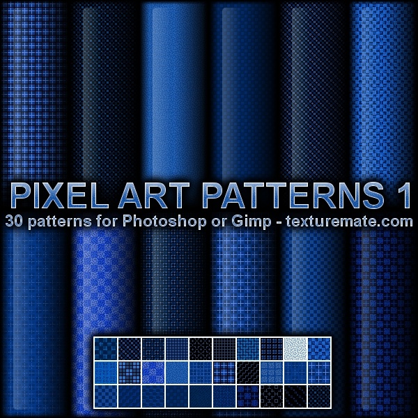 Pixel Art Patterns 1 Photoshop brush